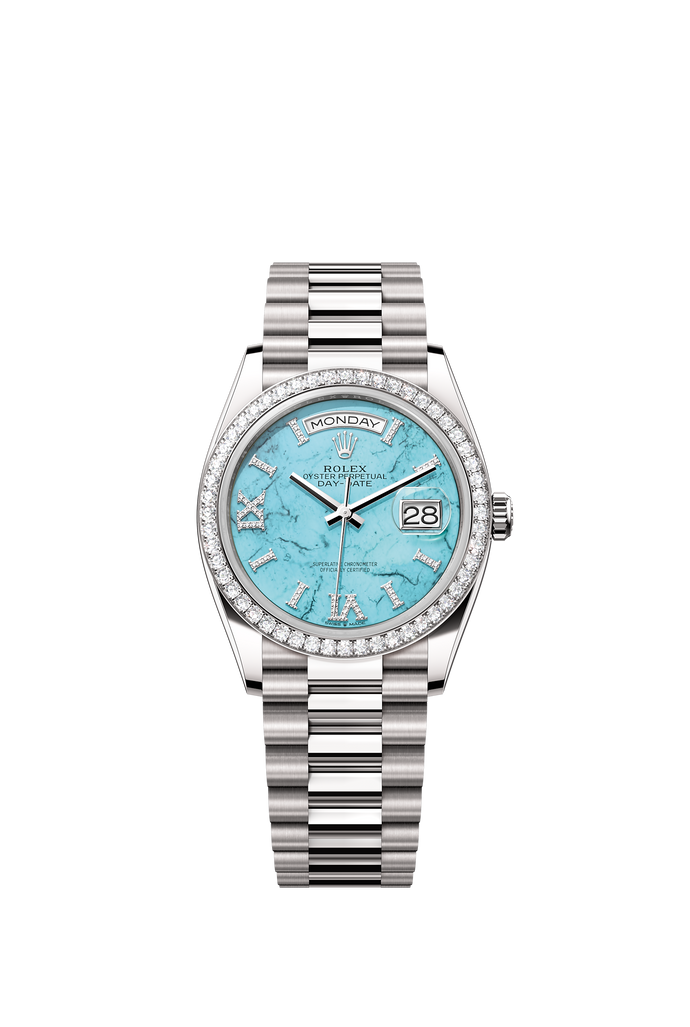 [NEW] Rolex Day-Date 36 128349RBR-0031 | 36mm • 18KT White Gold