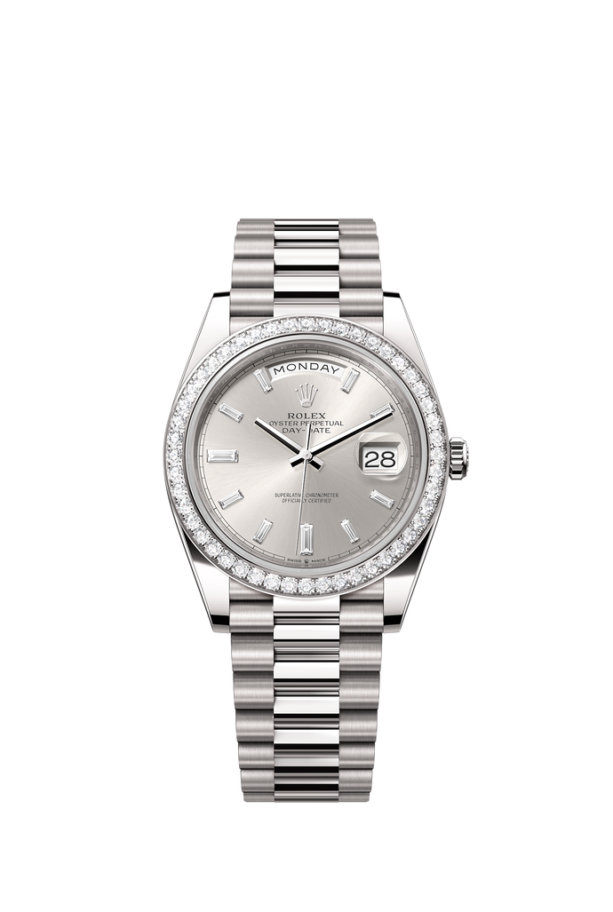 [NEW] Rolex Day-Date 40 228349RBR-0001 | 40mm • 18KT White Gold