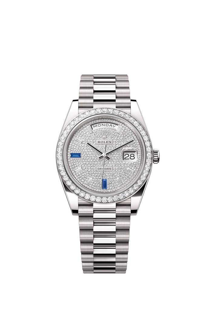 [NEW] Rolex Day-Date 40 228349RBR-0036 | 40mm • 18KT White Gold