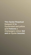 画像をギャラリービューアに読み込む, [NEW] Rolex Datejust 31 278243-0013 | 31mm • Oystersteel And Yellow Gold
