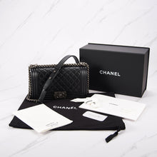 Muatkan imej ke dalam penonton Galeri, [Open Box] Chanel Boy | Caviar &amp; Ruthenium-Finish Metal
