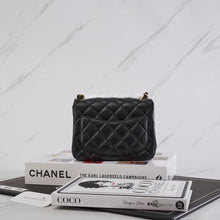 Load image into Gallery viewer, [NEW] Chanel Mini Square Flap Bag | Lambskin Black &amp; Gold-Tone Metal
