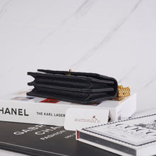 Muatkan imej ke dalam penonton Galeri, [NEW] Chanel 23S Wallets On Chain with Small Bag Charm | Grain Shiny Calfskin Black &amp; Gold-Tone Metal
