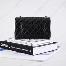 Load image into Gallery viewer, [NEW] Chanel Mini Rectangular Flap Bag | Lambskin Black &amp; Gold-Tone Metal
