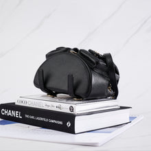 将图片加载到图库查看器中， [NEW] Chanel 23P Small Backpack | Grained Shiny Calfskin Black &amp; Gold-Tone Metal
