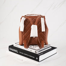 Muatkan imej ke dalam penonton Galeri, [NEW] Chanel 23A Small Backpack | Calfskin Brown &amp; Gold-Tone Metal
