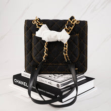 Muatkan imej ke dalam penonton Galeri, [NEW] Chanel 23S Backpack | Denim Black , Gold and Ruthenium Hardware
