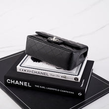 Load image into Gallery viewer, [NEW] Chanel Mini Rectangular Flap Bag | Lambskin Black &amp; Silver-Tone Metal
