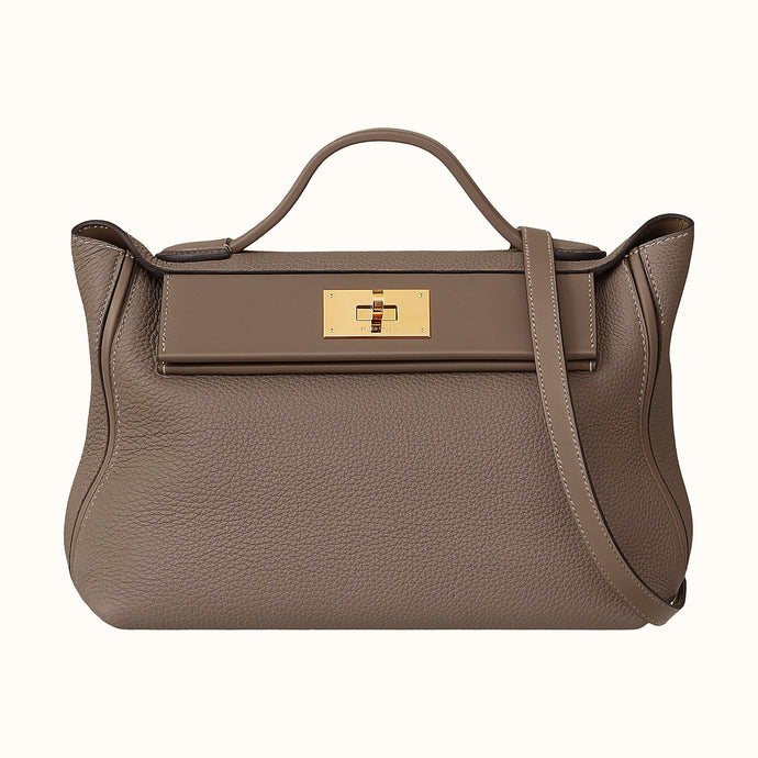 [New] Hermès 24/24 29 | Étoupe, Togo & Swift Leather, Gold Hardware