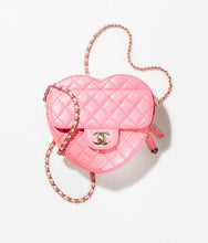 Load image into Gallery viewer, [NEW] Chanel Heart Bag | Lambskin, Coral Pink
