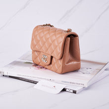 Muatkan imej ke dalam penonton Galeri, [NEW] Chanel Mini Flap Bag | Lambskin &amp; Silver-Tone Light Brown
