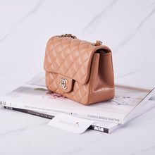 Load image into Gallery viewer, [NEW] Chanel Mini Flap Bag | Lambskin &amp; Silver-Tone Light Brown
