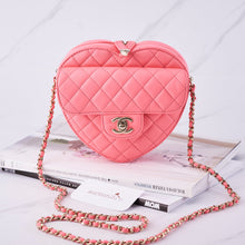 将图片加载到图库查看器中， [NEW] Chanel Heart Bag | Lambskin, Coral Pink
