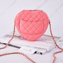 Load image into Gallery viewer, [NEW] Chanel Heart Bag | Lambskin, Coral Pink
