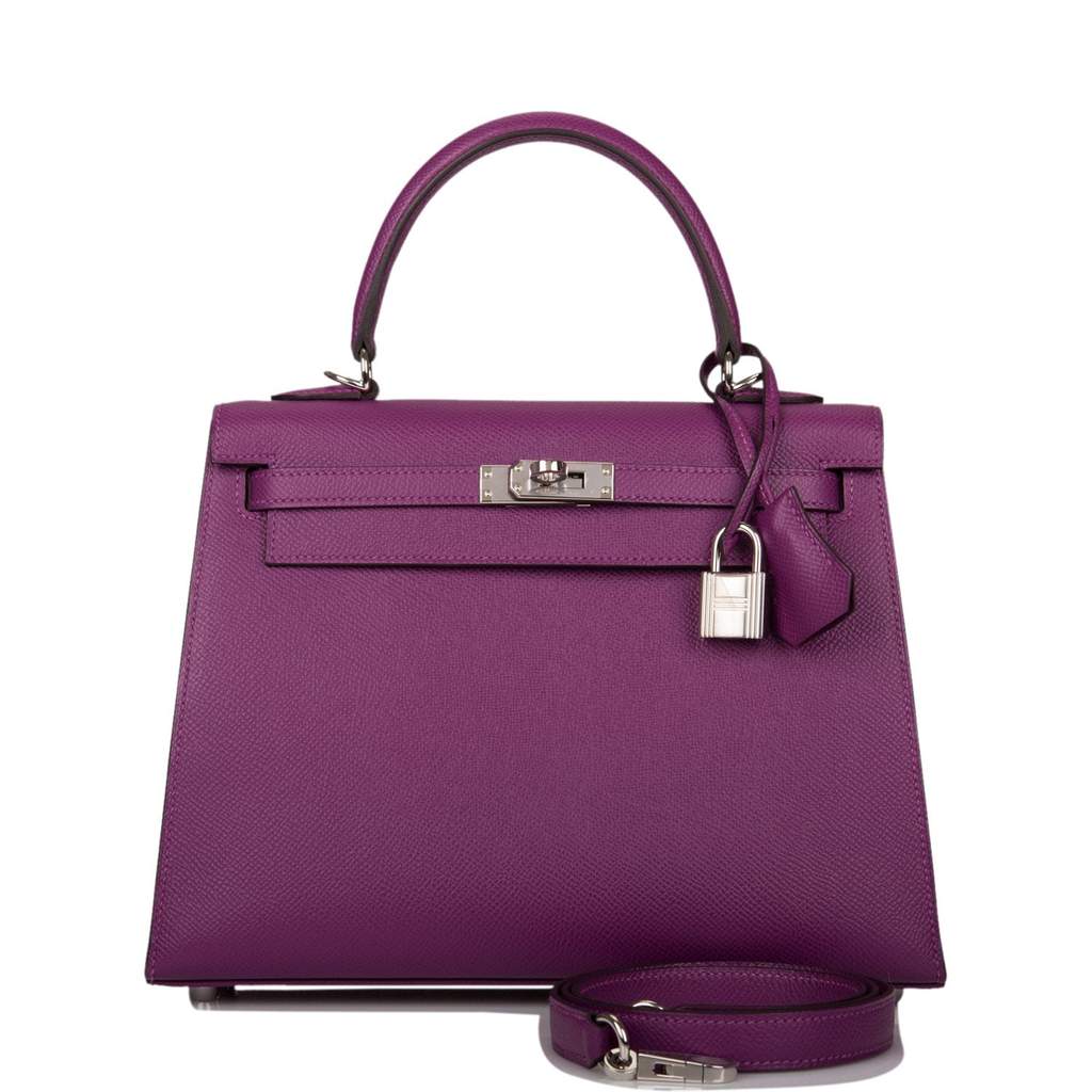 [NEW] Hermès Kelly Sellier 25 | Anemone, Epsom Leather, Palladium Hardware