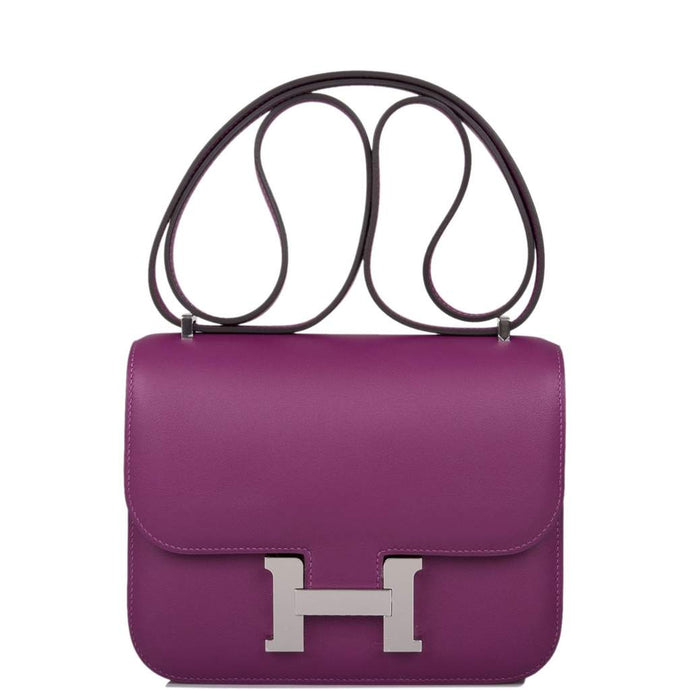 *[New] Hermès Constance 18 | Anemone Evercolor, Palladium Hardware