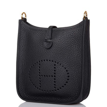 Load image into Gallery viewer, [New] Hermès Black Clemence Evelyne TPM Bag Gold Hardware
