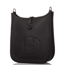 Load image into Gallery viewer, New] Hermès Black Clemence Evelyne TPM Bag Palladium Hardware
