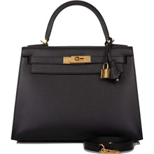 Load image into Gallery viewer, [NEW] Hermès Kelly Sellier 28 | Noir, Epsom Leather, Gold Hardware
