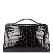 Load image into Gallery viewer, [NEW] Hermès Kellymini Mini, Pochette | Noir/Black, Shiny Alligator, Gold Hardware
