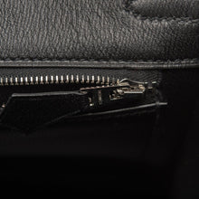 將圖片加載到圖庫查看器中， [New] Hermès Black Shiny Niloticus Crocodile Birkin 25cm Palladium Hardware
