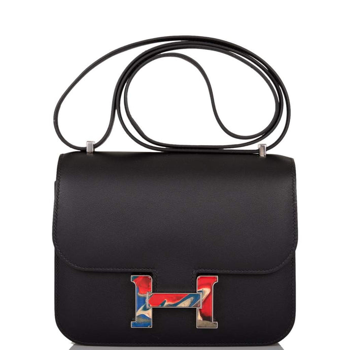 [New] Hermès Constance 18 | Black, Swift Leather, Marbled Hardware