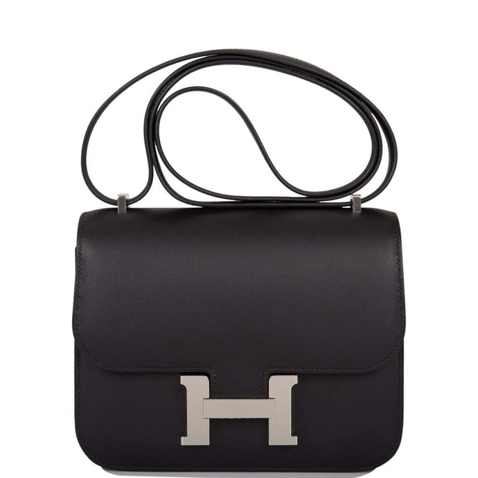 [New] Hermès Constance 18 | Noir, Swift Leather, Palladium Hardware
