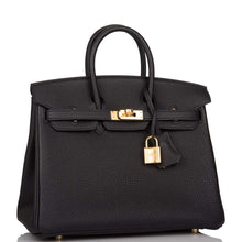 Load image into Gallery viewer, [New] Hermès Black Togo Birkin 25cm Gold Hardware
