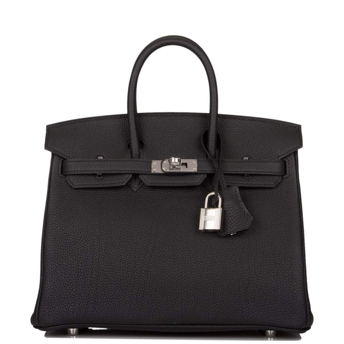 [New] Hermès Black Togo Birkin 25cm Palladium Hardware