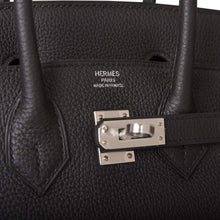 將圖片加載到圖庫查看器中， [New] Hermès Black Togo Birkin 25cm Palladium Hardware
