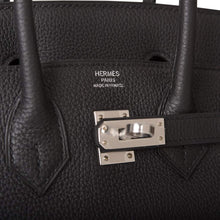 Muatkan imej ke dalam penonton Galeri, [New] Hermès Black Togo Birkin 25cm Palladium Hardware
