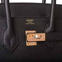 Muatkan imej ke dalam penonton Galeri, [New] Hermès Black Togo Birkin 25cm Rose Gold Hardware
