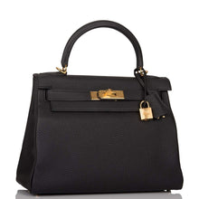 Load image into Gallery viewer, [NEW] Hermès Kelly Retourne 28 | Noir, Togo Leather, Gold Hardware
