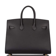 Muatkan imej ke dalam penonton Galeri, [New] Hermès Black Veau Madame Sellier Birkin 25cm Gold Hardware
