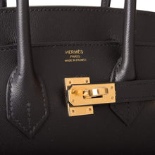 将图片加载到图库查看器中， [New] Hermès Black Veau Madame Sellier Birkin 25cm Gold Hardware

