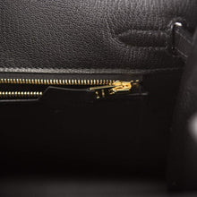 Muatkan imej ke dalam penonton Galeri, [New] Hermès Black Veau Madame Sellier Birkin 25cm Gold Hardware
