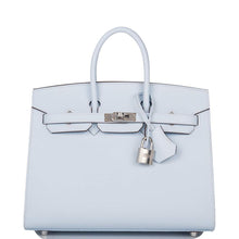 Load image into Gallery viewer, [New] Hermès Bleu Brume Epsom Sellier Birkin 25cm Palladium Hardware
