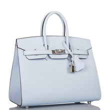 將圖片加載到圖庫查看器中， [New] Hermès Bleu Brume Epsom Sellier Birkin 25cm Palladium Hardware
