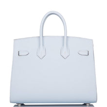 将图片加载到图库查看器中， [New] Hermès Bleu Brume Epsom Sellier Birkin 25cm Palladium Hardware
