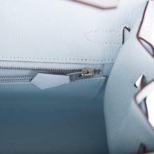 将图片加载到图库查看器中， [New] Hermès Bleu Brume Epsom Sellier Birkin 25cm Palladium Hardware
