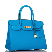 Load image into Gallery viewer, [New] Hermès Birkin 30 | Bleu Frida, Epsom Leather, Gold Hardware
