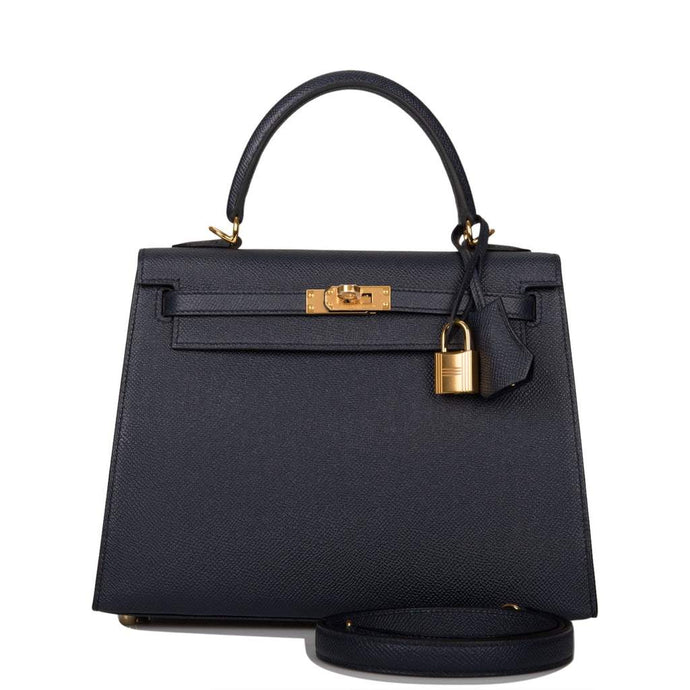 [NEW] Hermès Sellier Kelly 25 | Bleu Indigo, Epsom Leather, Gold Hardware