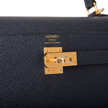 Load image into Gallery viewer, [NEW] Hermès Sellier Kelly 25 | Bleu Indigo, Epsom Leather, Gold Hardware
