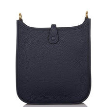 Muatkan imej ke dalam penonton Galeri, [New] Hermès Bleu Nuit Clemence Evelyne TPM Bag Gold Hardware

