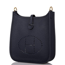 Load image into Gallery viewer, [New] Hermès Bleu Nuit Clemence Evelyne TPM Bag Gold Hardware
