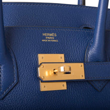 Muatkan imej ke dalam penonton Galeri, [New] Hermès Birkin 30 | Bleu Sapphire, Taurillon Novillo, Gold Hardware
