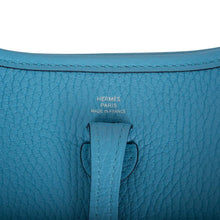 Muatkan imej ke dalam penonton Galeri, [New] Hermès Bleu du Nord Clemence Evelyne TPM Bag Palladium Hardware
