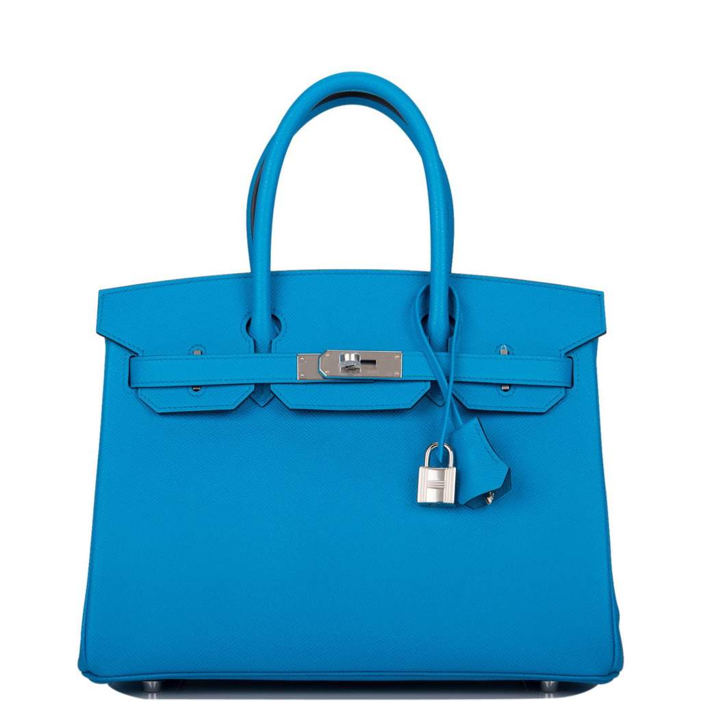 [New] Hermès Birkin 30 | Bleu Frida, Epsom Leather, Palladium Hardware
