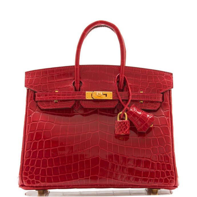[New] Hermès Braise Niloticus Crocodile Birkin 25cm Gold Hardware