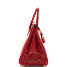 將圖片加載到圖庫查看器中， [New] Hermès Braise Niloticus Crocodile Birkin 25cm Gold Hardware
